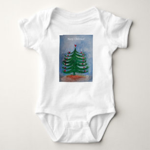 Frohe Weihnachts Baby Jersey Bodysuit Baby Strampler