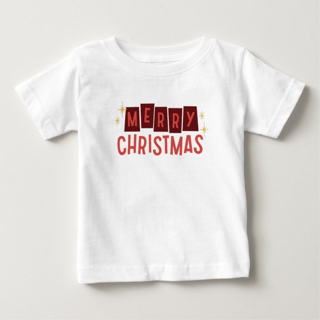Frohe Weihnachts-Baby/Kleinkind-Shirt Baby T-shirt (Vorderseite)