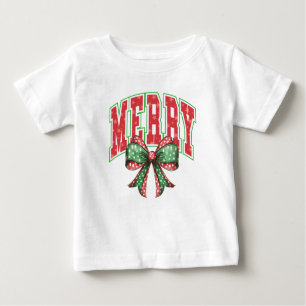 Frohe Weihnachts-Baby-T - Shirt