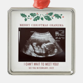 Frohe Weihnachts Baby Ultrasound Oma Holiday Ornament Aus Metall