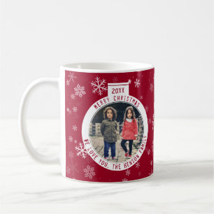 Frohe Weihnachts-Ball Red Snowflake Urlaub Kaffeetasse