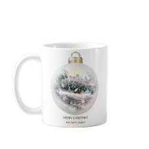Frohe Weihnachts Bauble Ornament Bergschnee