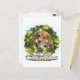 Frohe Weihnachts-Beagle Feiertagspostkarte (Vorderseite/Rückseite Beispiel)