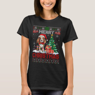 Frohe Weihnachts-Beagle Hund Lover Ugly Xmas Sweat T-Shirt