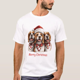 Frohe Weihnachts-Beagle-Hunde T-Shirt