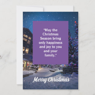 Frohe Weihnachts-benutzerdefinierte Textkarte Feiertagskarte