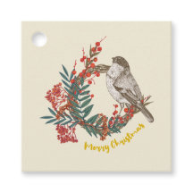 Frohe Weihnachts-Bird-Wreath