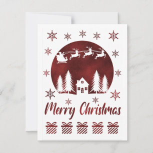 Frohe Weihnachts-Blank-Grußkarte