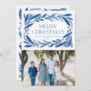 Frohe Weihnachts Blue Wreath