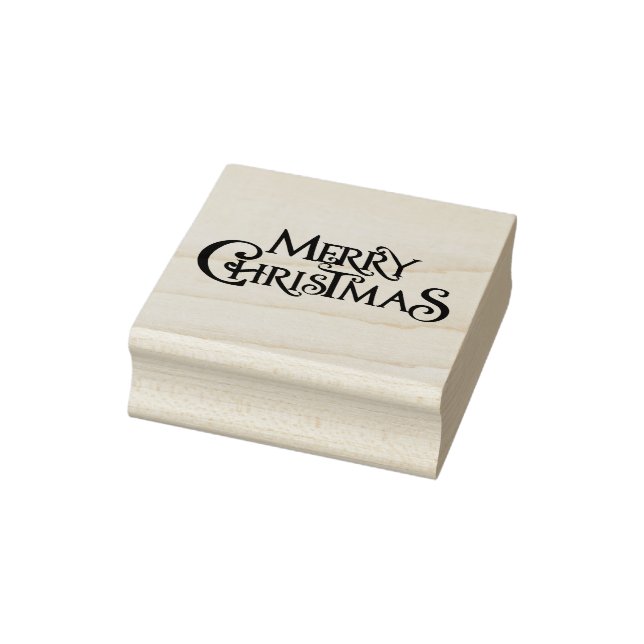 Frohe Weihnachts-Briefmarke Gummistempel (Stempel)