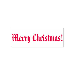 Frohe Weihnachts-Briefmarke Permastempel