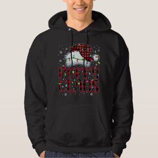 Frohe Weihnachts Buffalo Kariert Red Weihnachtsman Hoodie