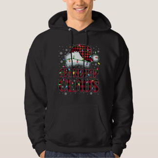 Frohe Weihnachts Buffalo Kariert Red Weihnachtsman Hoodie
