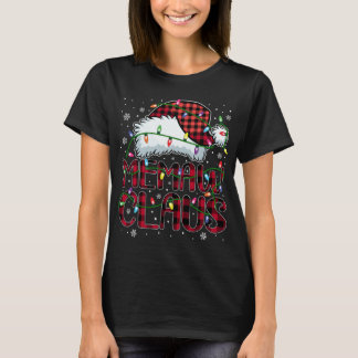 Frohe Weihnachts Buffalo Kariert Red Weihnachtsman T-Shirt