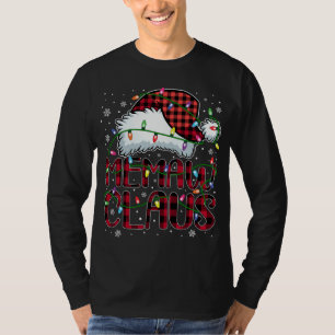 Frohe Weihnachts Buffalo Kariert Red Weihnachtsman T-Shirt