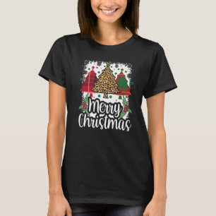 Frohe Weihnachts Buffalo Karierten Weihnachtsbaum T-Shirt