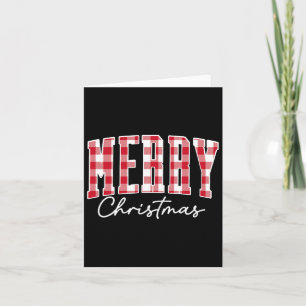 Frohe Weihnachts Buffalo Karierten Xmas Familie Pa Karte