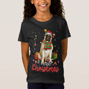 Frohe Weihnachts Bullmastiff Weihnachtsmannmütze T T-Shirt