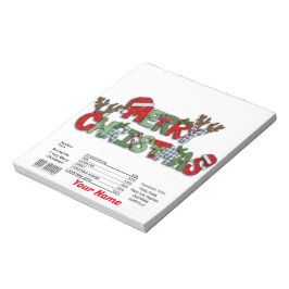 Frohe Weihnachts Candy Bar Wrappers Favoriten Notizblock