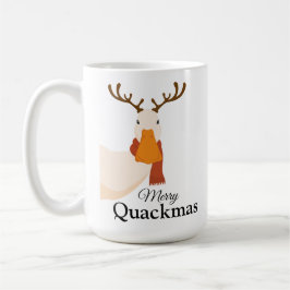 Frohe Weihnachts-Cartoon Duck Funny Weihnachten Kaffeetasse