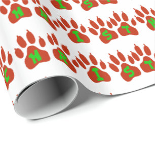 Frohe Weihnachts Cat Prints Geschenkwrap Geschenkpapier