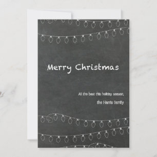 Frohe Weihnachts-Chalkboard-Design Feiertagskarte