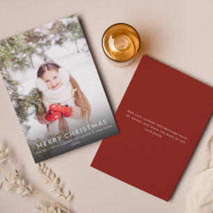 Frohe Weihnachts Chic Family Foto   Weihnachtskart Einladung