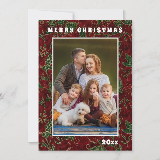 Frohe Weihnachts Chic Festtage Familienfeiertag Fo (Vorderseite)