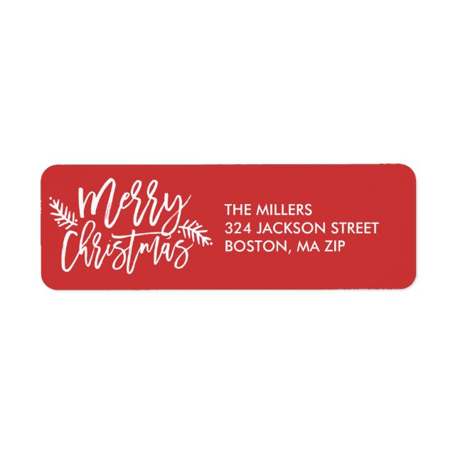 Frohe Weihnachts Chic Hand Lettered Holiday (Vorne)