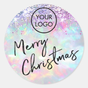 Frohe Weihnachts Classic Round Sticker