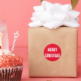 Frohe Weihnachts Classic Round Sticker