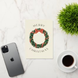 Frohe Weihnachts Classic Wreath Gold