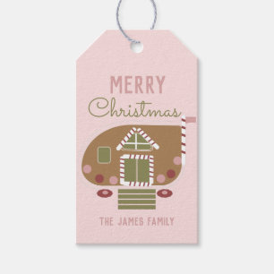 Frohe Weihnachts-Cookie Gingerbread House Geschenkanhänger