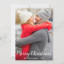 Frohe Weihnachts Couple Foto Card L Feiertagskarte
