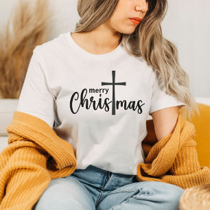 Frohe Weihnachts Cross Faith Shirt