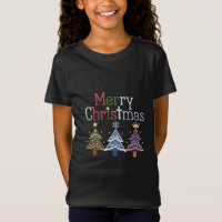 Frohe Weihnachts Cross Xmas Tree Retro