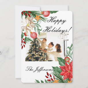 Frohe Weihnachts Custom Foto Grußkarte Save The Date