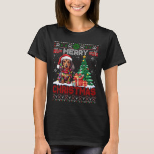 Frohe Weihnachts-Dackel Hund Lover Familie Ugly Xm T-Shirt
