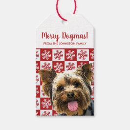 Frohe Weihnachts Dogmas Yorkie Terrier Yorkshire Geschenkanhänger