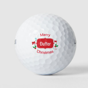 Frohe Weihnachts Duffer Funny Golf Balls Golfball