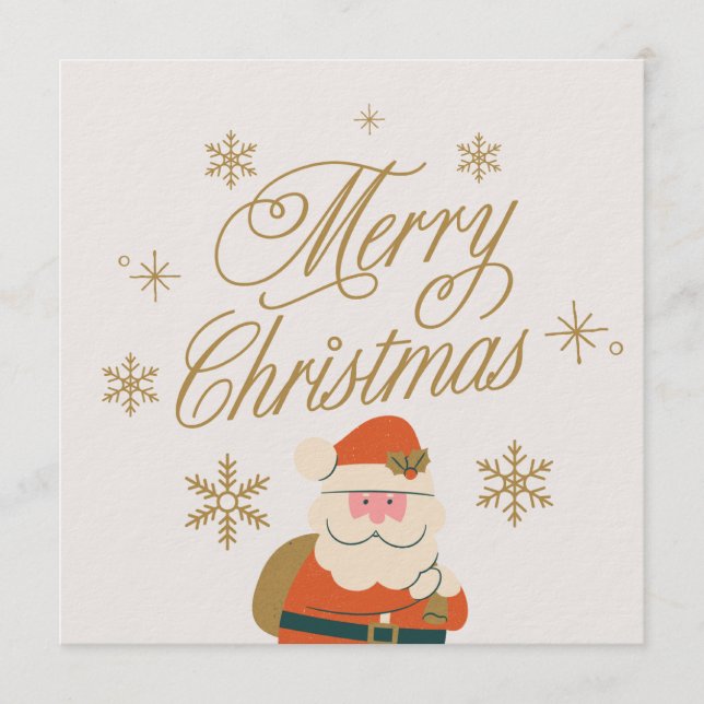 Frohe Weihnachts-Einladungskarte Einladung (Vorderseite)