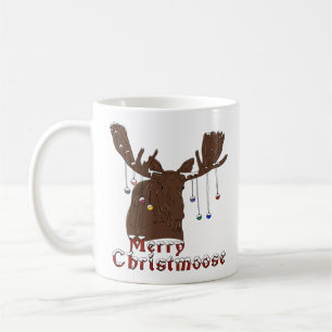 Frohe Weihnachts-Elche-Kaffee-Tasse Kaffeetasse
