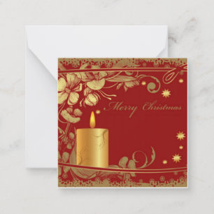 Frohe Weihnachts-elegante Note Card Mitteilungskarte