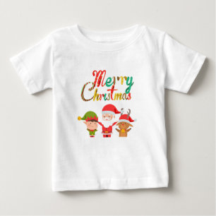 Frohe Weihnachts-Elf Baby T-shirt