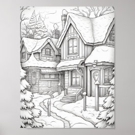 Frohe Weihnachts-Erwachsenenfarben Poster