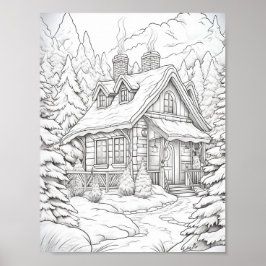 Frohe Weihnachts-Erwachsenenfarben Poster