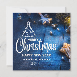 Frohe Weihnachts Familie Foto Postkarte