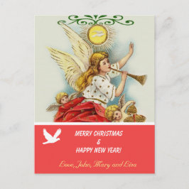 Frohe Weihnachts Familie Foto Postkarte