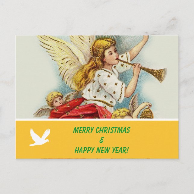 Frohe Weihnachts Familie Foto Postkarte (Vorderseite)