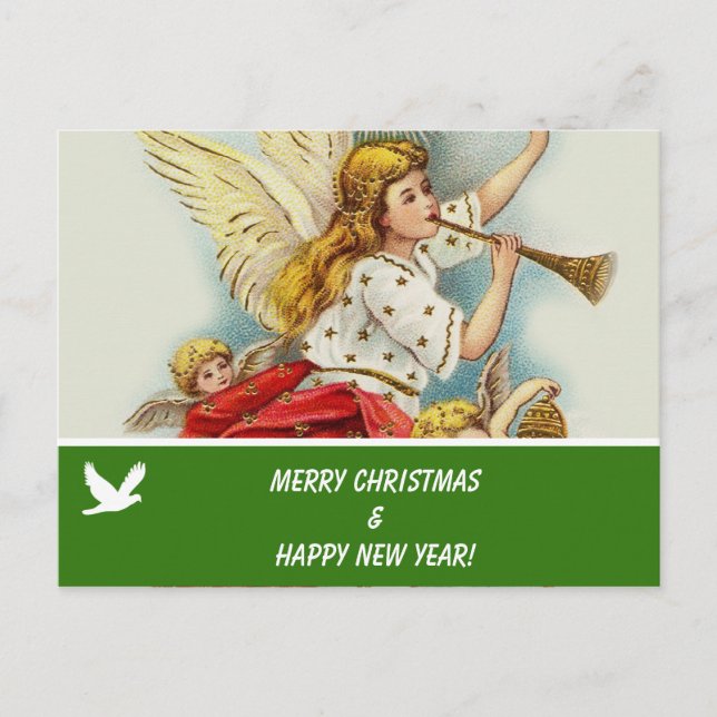 Frohe Weihnachts Familie Foto Postkarte (Vorderseite)